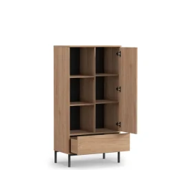 Zestawy Mebli Do Salonu></noscript>GiB Meble Meble w stylu loft QUARTE Dąb Hikora