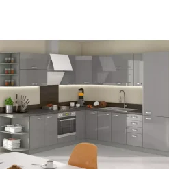 Meble Kuchenne>Lempert Meble w m połysku SILVER 4 szary