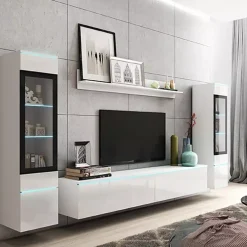 Meblościanki>BRATEX Meblościanka biała VELLORE XL biały