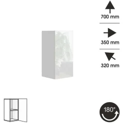 Zestawy Mebli Do Salonu></noscript>BROMARKT Meblościanka do salonu biało czarna połysk PREMIUM