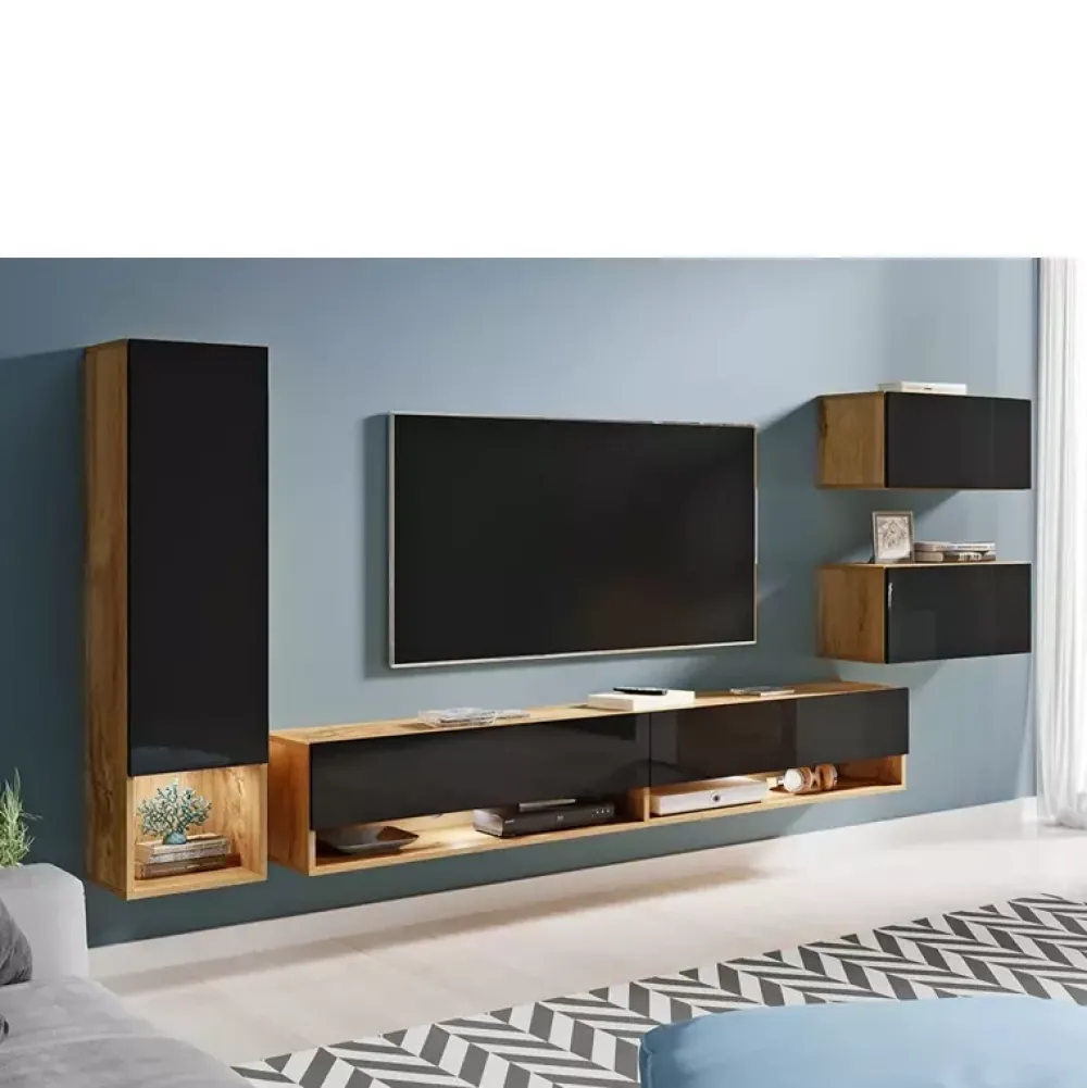 Meblościanki>BRATEX Meblościanka do salonu MADERA