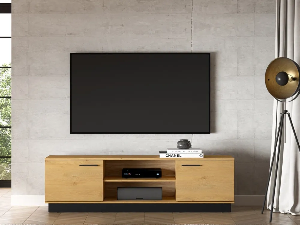 Zestawy Mebli Do Salonu|Meblościanki>ML Meble Meblościanka do salonu MONELLI dąb stylowy