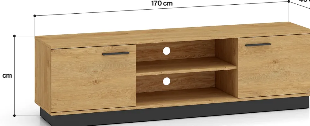 Zestawy Mebli Do Salonu|Meblościanki>ML Meble Meblościanka do salonu MONELLI dąb stylowy