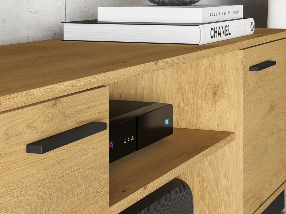 Zestawy Mebli Do Salonu|Meblościanki>ML Meble Meblościanka do salonu MONELLI dąb stylowy