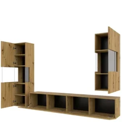 Zestawy Mebli Do Salonu|Meblościanki>Helvetia Meblościanka do salonu nowoczesna AVENTELI