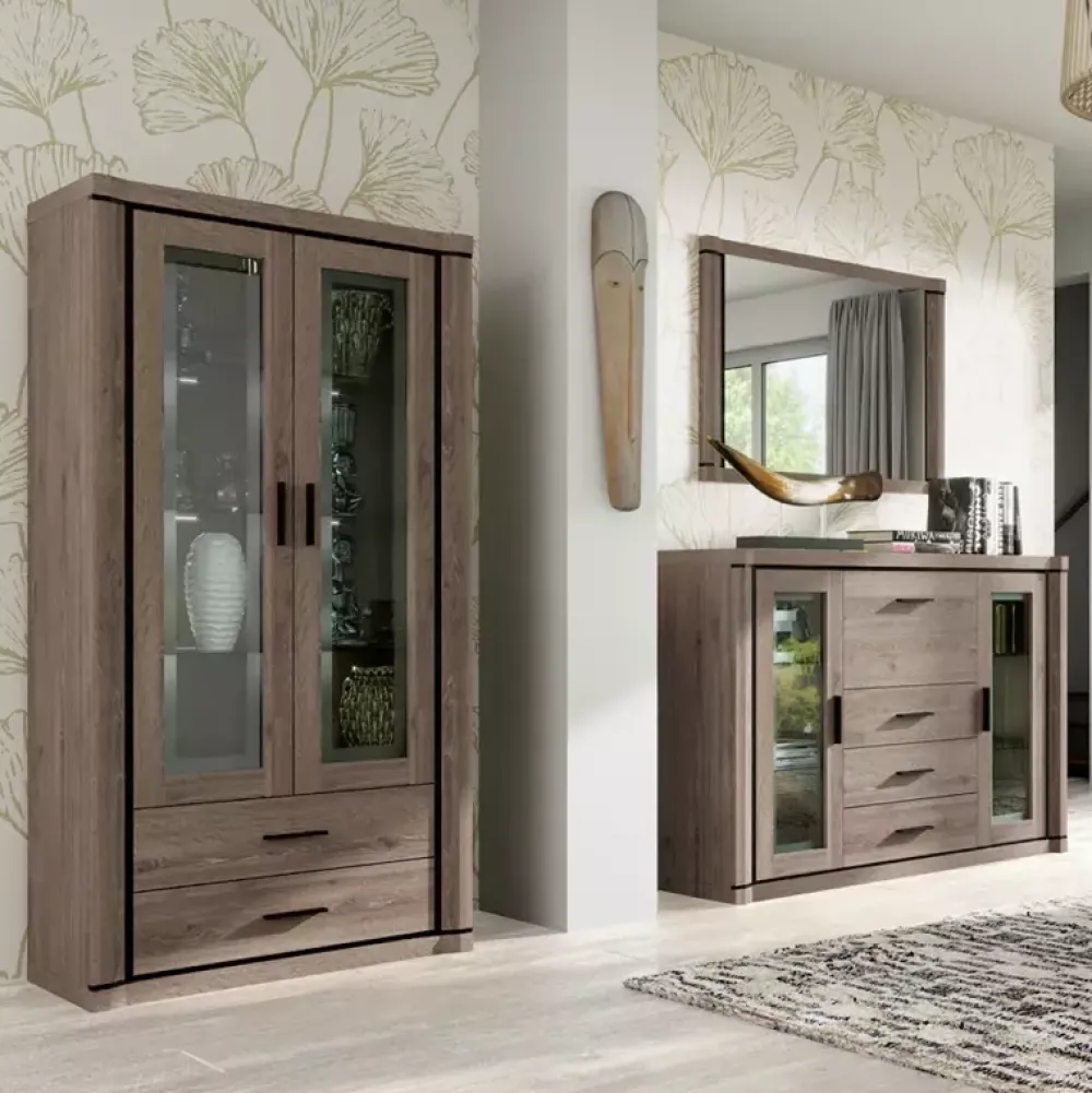 Zestawy Mebli Do Salonu|Meblościanki>JARSTOL Meblościanka do salonu nowoczesna DENEA