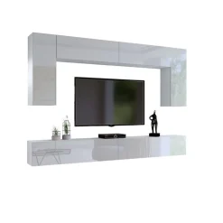 Meblościanki|Zestawy Mebli Do Salonu></noscript>BROMARKT Meblościanka do salonu PREMIUM czarny