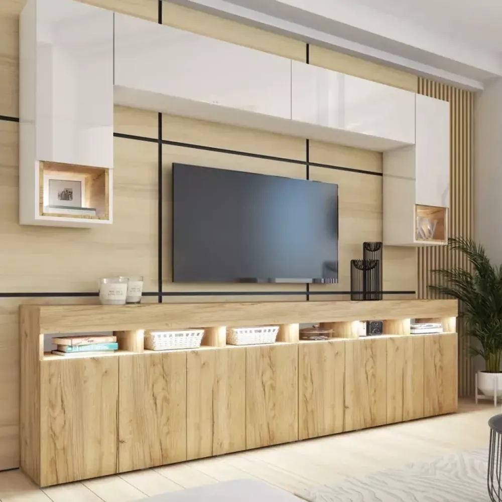 Meblościanki|Zestawy Mebli Do Salonu>BROMARKT Meblościanka do salonu PREMIUM