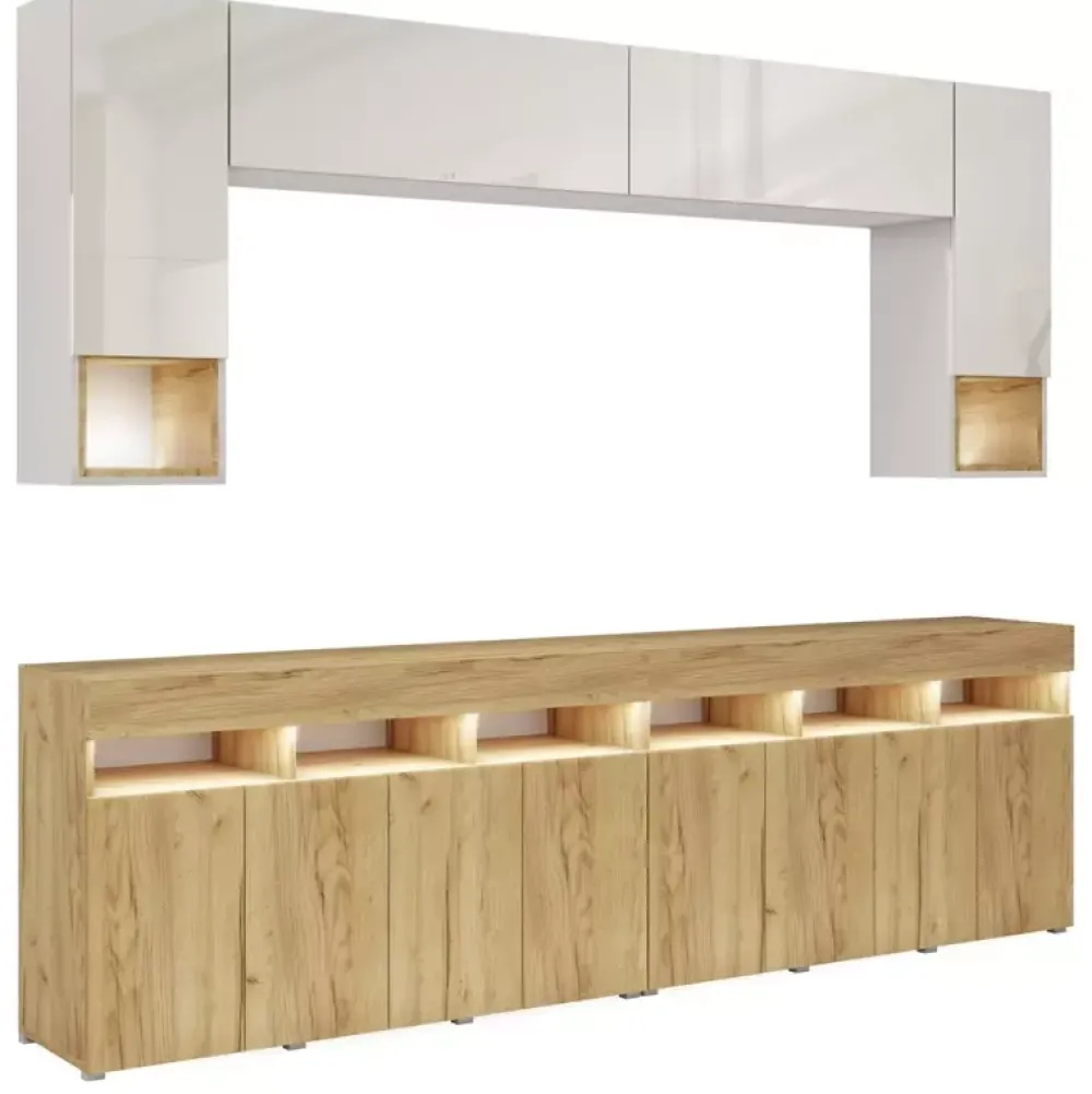 Meblościanki|Zestawy Mebli Do Salonu>BROMARKT Meblościanka do salonu PREMIUM