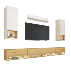 Zestawy Mebli Do Salonu|Meblościanki>BROMARKT Meblościanka do salonu PREMIUM