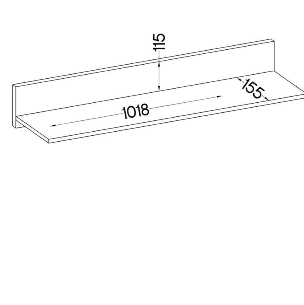 Meblościanki>Lempert Meblościanka do salonu z komodą KUBA dąb artisan