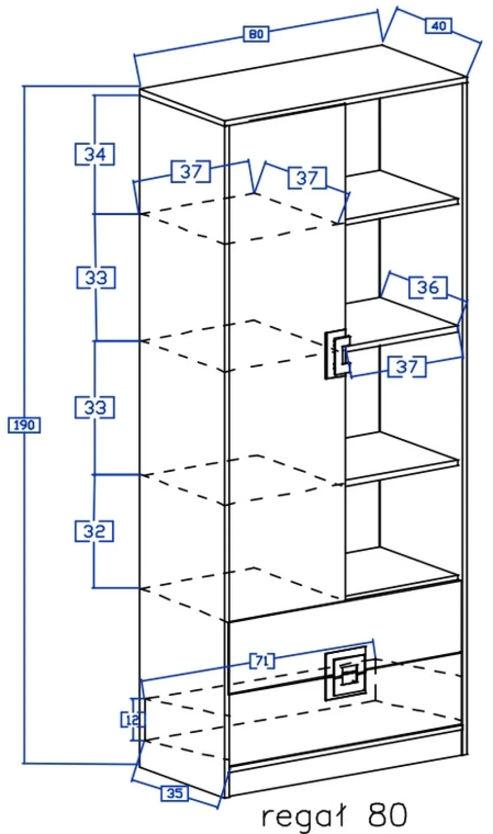Meble Dla Dzieci|Zestawy Mebli Dziecięcych>DOMEL Meblościanka dziecięca z biurkiem NICO