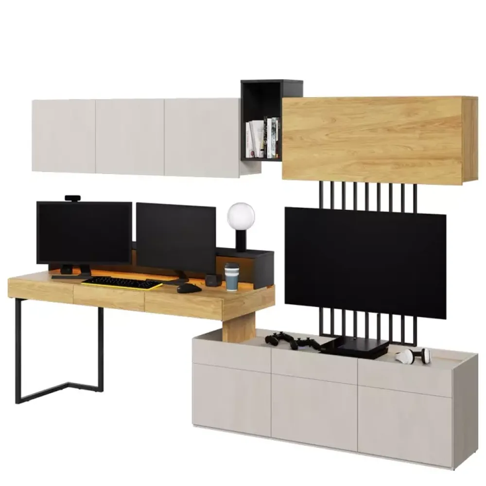 Meble Młodzieżowe|Zestawy Mebli Młodzieżowych>lenart. Meblościanka młodzieżowa z biurkiem TEEN FLEX