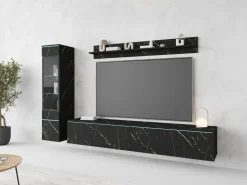 Meblościanki>BRATEX Meblościanka nowoczesna do salonu pod telewizor VELLORE san sebastian