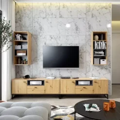 Zestawy Mebli Młodzieżowych>GiB Meble Meblościanka w stylu industrialnym OLI