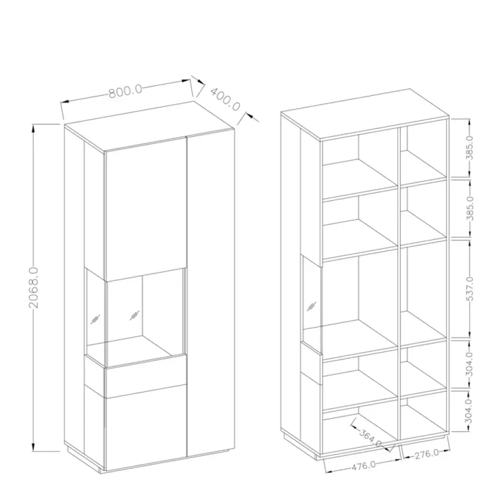Meblościanki|Zestawy Mebli Do Salonu>Helvetia Meblościanka w stylu nowoczesnym KOBE