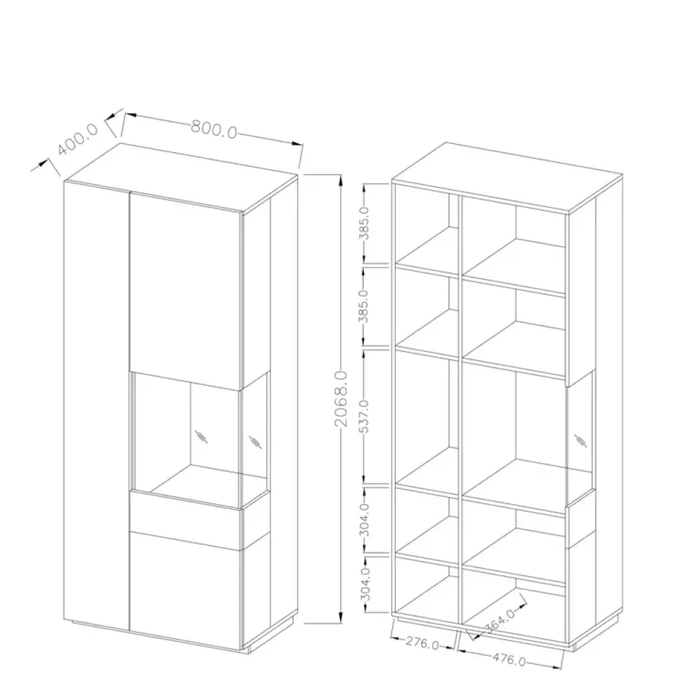 Meblościanki|Zestawy Mebli Do Salonu>Helvetia Meblościanka w stylu nowoczesnym KOBE