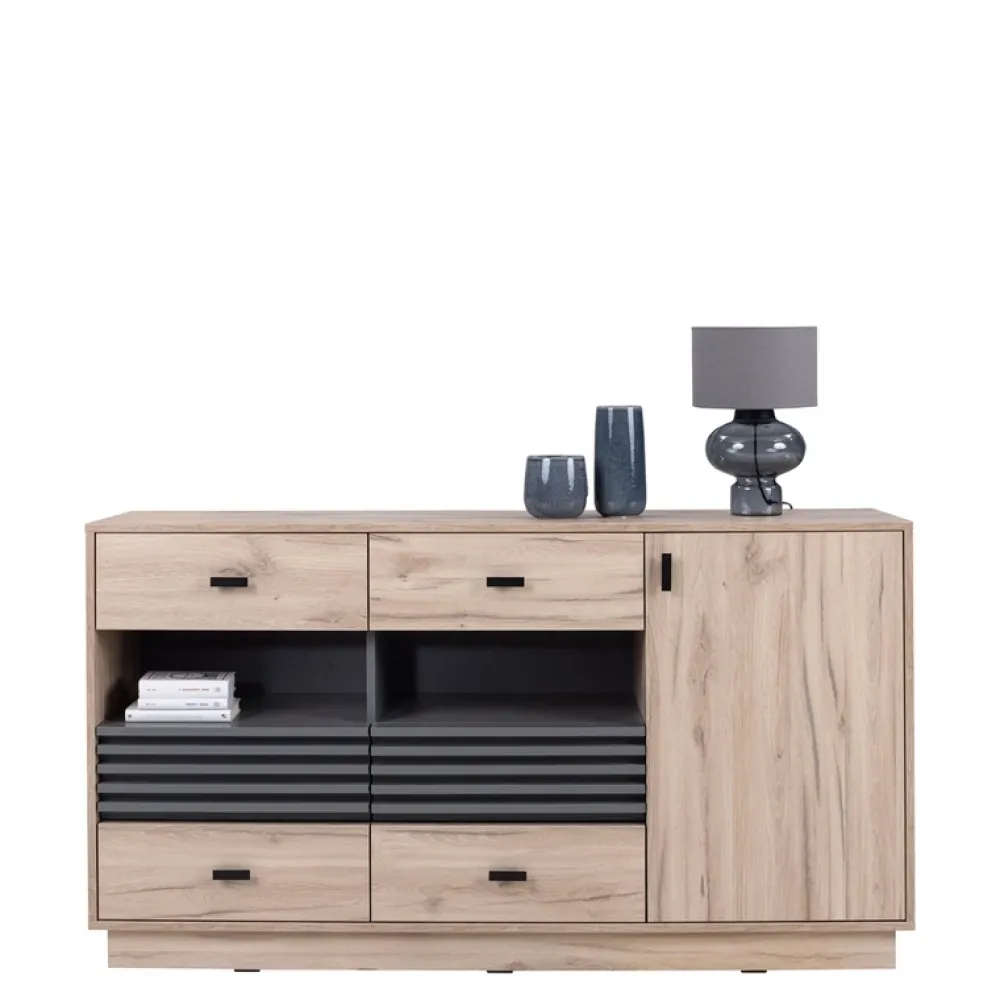 Zestawy Mebli Do Salonu|Meblościanki>MEBLAR Meblościanka z ławą do salonu AGRA