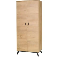 Zestawy Mebli Do Salonu>JUREK Meblościanka z szafą i komodą dąb lefkas jasny JOHNY 3