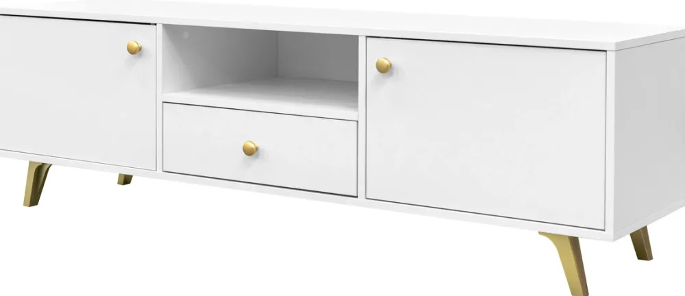 Szafki Rtv>Stolar Minimalistyczna szafka RTV do salonu 160 cm SELMA