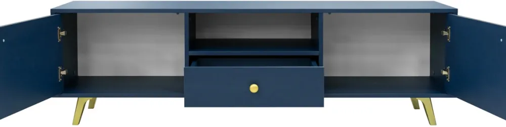 Szafki Rtv>Stolar Minimalistyczna szafka RTV do salonu 160 cm SELMA