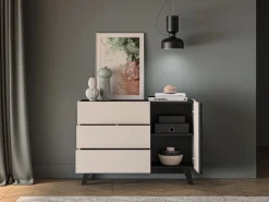 Meble Dla Dzieci|Zestawy Mebli Do Salonu>ML Meble Młodzieżowa komoda 120 cm FERIO kompaktowa w stylu nowoczesnym