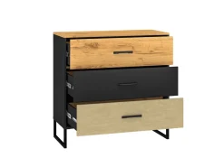 Zestawy Mebli Młodzieżowych|Komody>ML Meble Młodzieżowa komoda z szufladami w stylu loftowym COLT