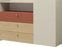 Zestawy Mebli Młodzieżowych|Komody>JUREK Młodzieżowa nowoczesna komoda z szufladami 140 cm YOKO