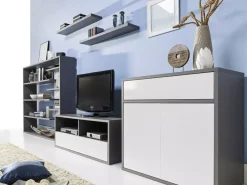 Zestawy Mebli Młodzieżowych|Półki></noscript>MARIDEX Młodzieżowa półka na książki 100 cm ZENTO popiel