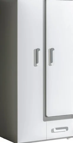 Zestawy Mebli Młodzieżowych|Szafy Dwudrzwiowe>DOMEL Młodzieżowa szafa 85 z półkami i szufladą APETITO