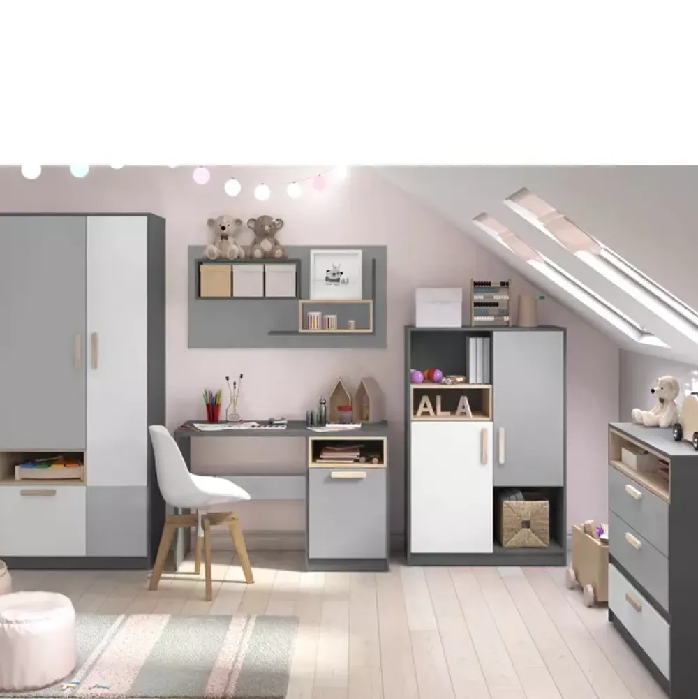 Zestawy Mebli Młodzieżowych|Szafy Dwudrzwiowe>lenart. Młodzieżowa szafa dwudrzwiowa 90 cm drążek szuflada POK