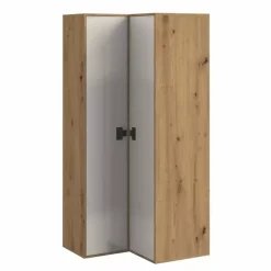 Meble Dla Dzieci|Meble Młodzieżowe>DOMEL Młodzieżowa szafa narożna Dąb Artisan INDEX