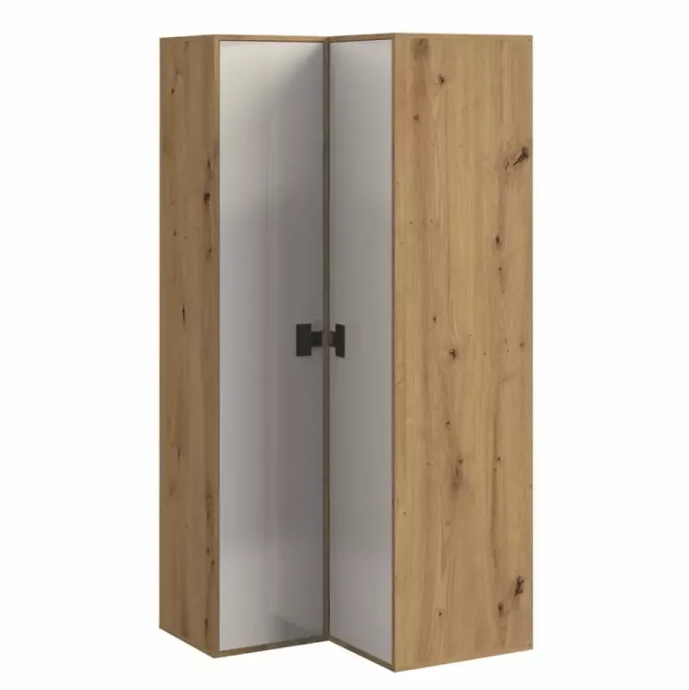 Meble Dla Dzieci|Meble Młodzieżowe>DOMEL Młodzieżowa szafa narożna Dąb Artisan INDEX