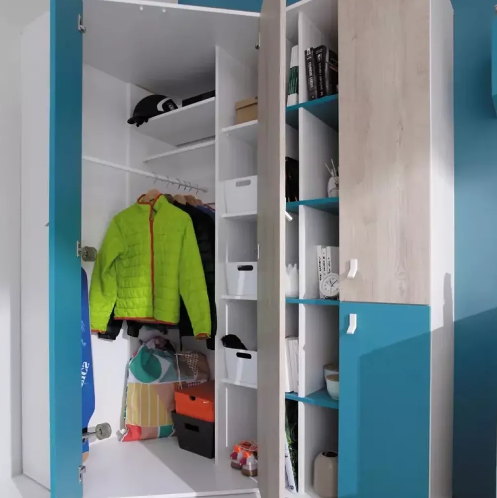 Meble Dla Dzieci|Zestawy Mebli Młodzieżowych>MEBLAR Młodzieżowa szafa narożna PRESSCOT