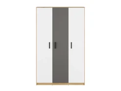 Zestawy Mebli Młodzieżowych|Szafy Trzydrzwiowe></noscript>ML Meble Młodzieżowa szafa trzydrzwiowa z drążkami i półkami 120 cm FINI