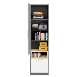 Zestawy Mebli Młodzieżowych|Szafy Młodzieżowe>lenart. Młodzieżowa szafa z półkami 50 cm szuflada POK