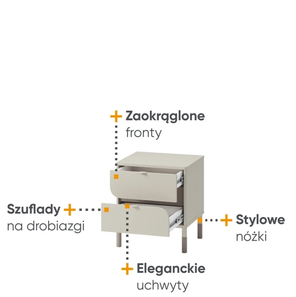 Meble Młodzieżowe|Zestawy Mebli Młodzieżowych>lenart. Młodzieżowa szafka nocna z szufladami HARMONY 45 cm