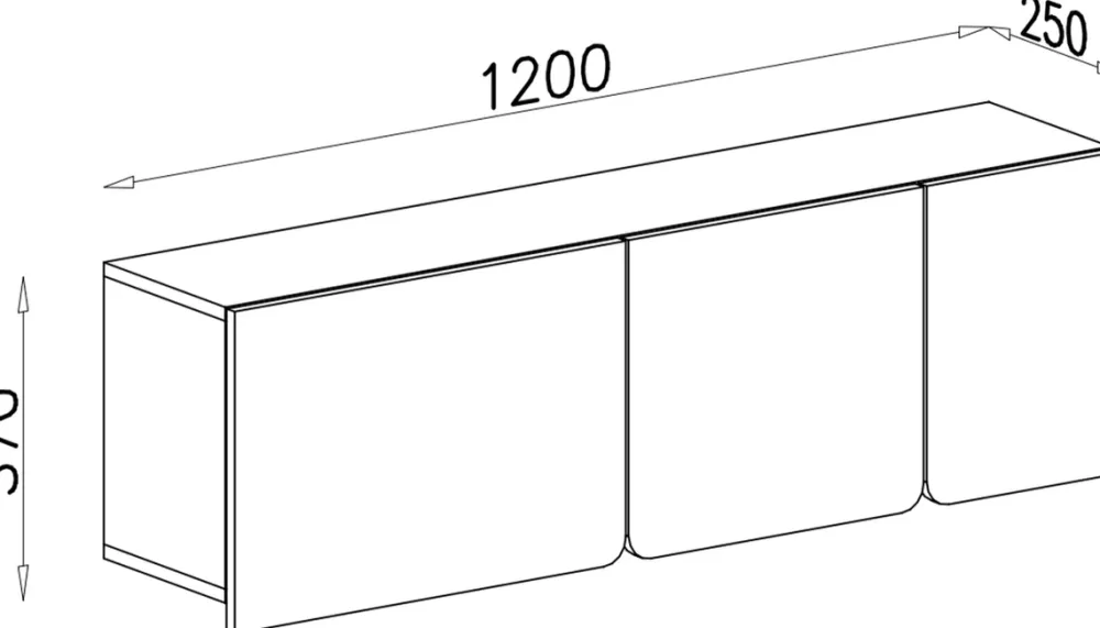 Meble Dla Dzieci|Meble Młodzieżowe>MEBLAR Młodzieżowa szafka wisząca 120 cm LISSARO eukaliptus