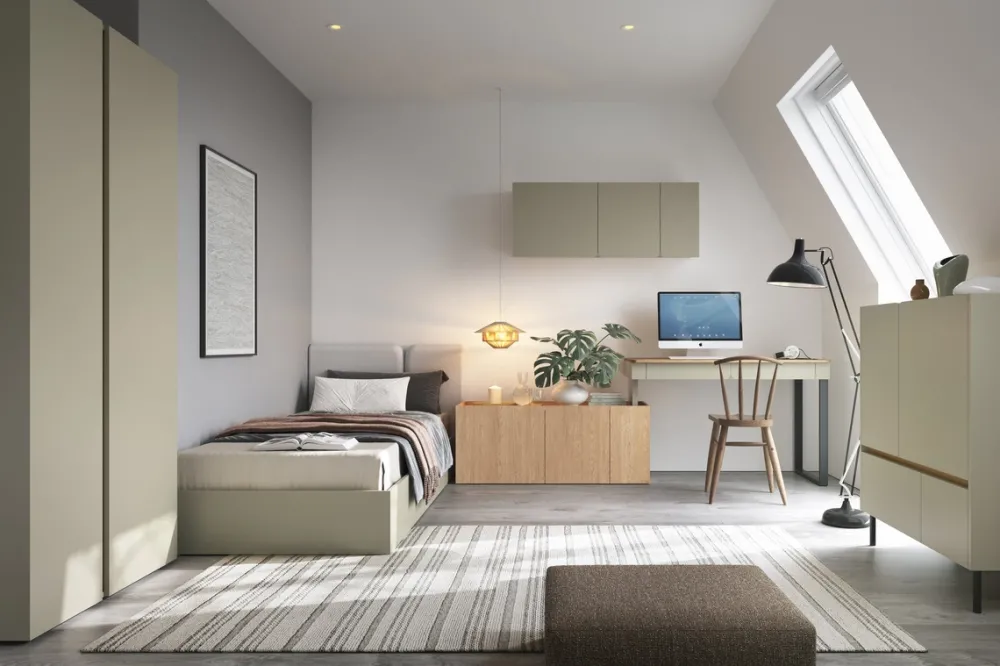 Meble Dla Dzieci|Meble Młodzieżowe>MEBLAR Młodzieżowa szafka wisząca 120 cm LISSARO eukaliptus