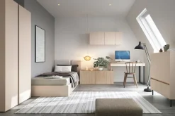 Biurka|Meble Dla Dzieci></noscript>MEBLAR Młodzieżowe biurko z komodą i szufladami 125 cm LISSARO