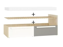 Łóżka Młodzieżowe|Łóżka Dziecięce></noscript>ML Meble Młodzieżowe łóżko jednoosobowe 90x200 cm ze stelażem DROP