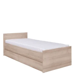 Łóżka Ze Stelażem|Łóżka Z Zagłówkiem>MARIDEX Młodzieżowe łóżko w stylu nowoczesnym 80x200 cm COSTA dąb sonoma