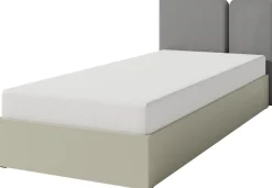 Meble Dla Dzieci|Meble Młodzieżowe>MEBLAR Młodzieżowe łóżko 90x200 cm jednoosobowe z pojemnikiem i stelażem LISSARO eukaliptus