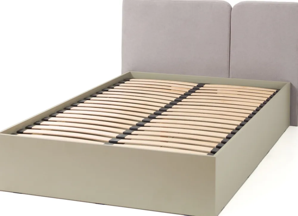 Meble Dla Dzieci|Meble Młodzieżowe>MEBLAR Młodzieżowe łóżko 120x200 cm ze stelażem i pojemnikiem LISSARO jednoosobowe eukaliptus