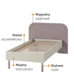 Meble Młodzieżowe|Zestawy Mebli Młodzieżowych></noscript>lenart. Młodzieżowe łóżko ze stelażem HARMONY 90x200 cm