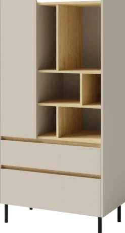 Meble Młodzieżowe|Regały Na Książki>MEBLAR Młodzieżowy regał 80 cm na książki do pokoju nastolatka LISSARO