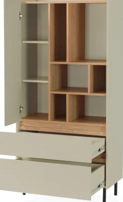 Meble Młodzieżowe|Regały Na Książki>MEBLAR Młodzieżowy regał 80 cm na książki do pokoju nastolatka LISSARO