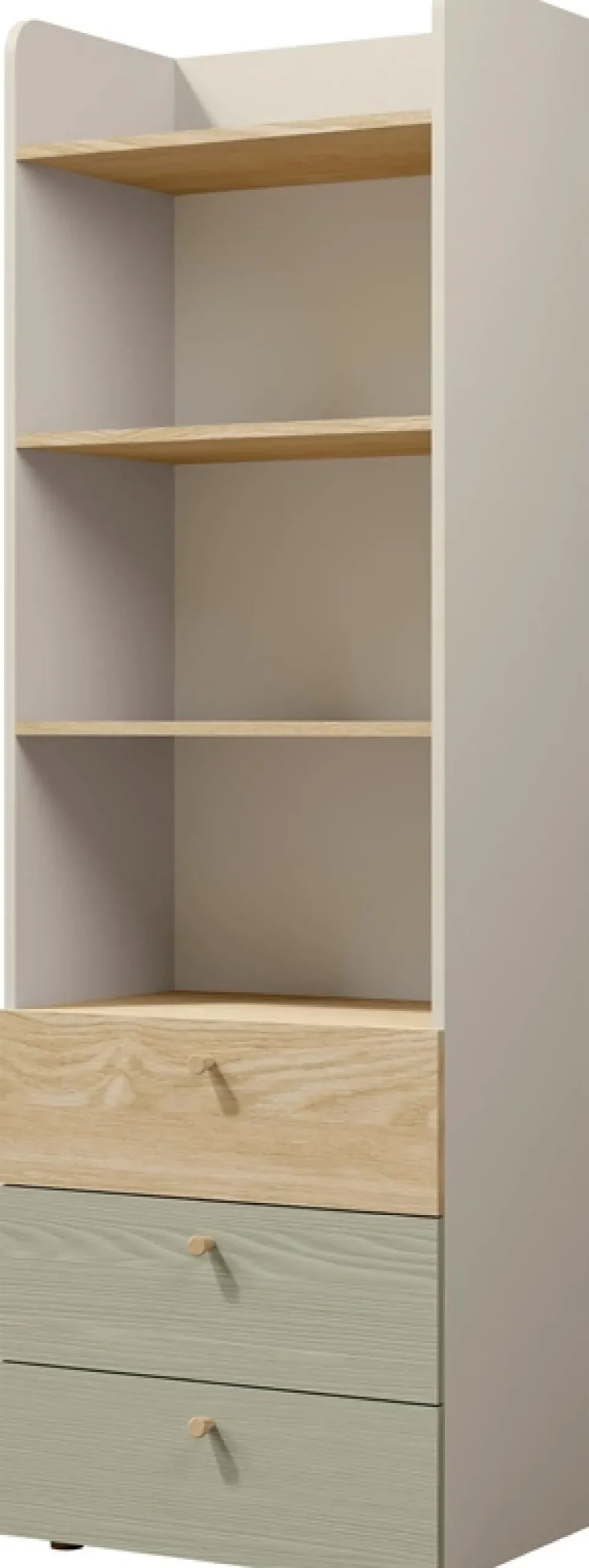 Meble Młodzieżowe|Zestawy Mebli Młodzieżowych>JUREK Młodzieżowy regał na książki z szufladami 60 cm YOKO