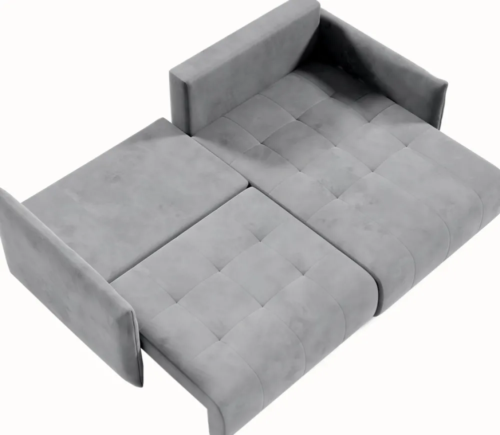 Meble Dla Dzieci|Meble Młodzieżowe>BROMARKT Musztardowa kanapa narożna z funkcją spania do salonu HUDSON