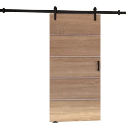 Drzwi Przesuwne>przesuwne.com Naścienne drzwi przesuwne do garderoby 100 cm SEFAL sonoma dąb sonoma